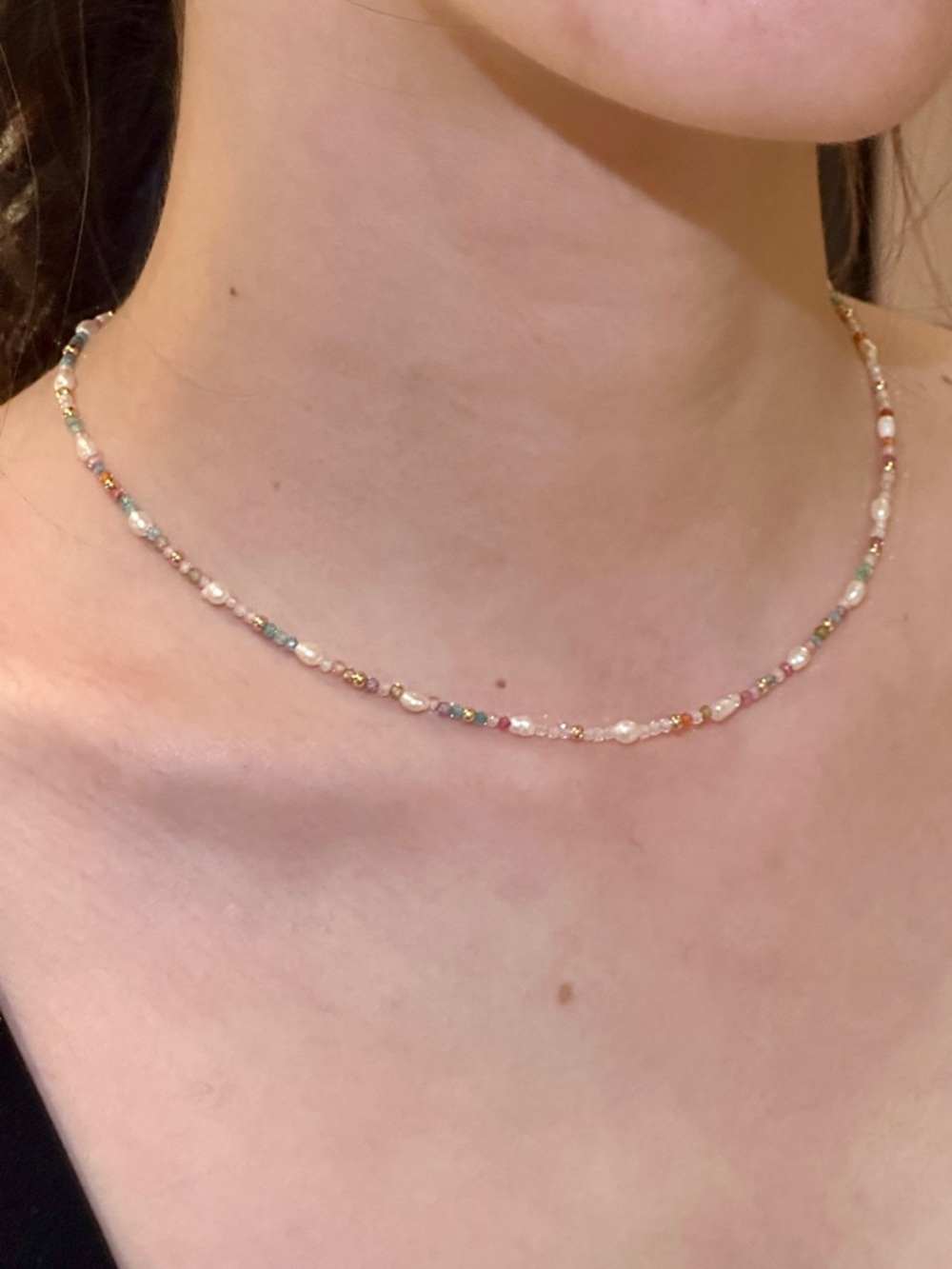 Handmade Beaded Pearl Necklace